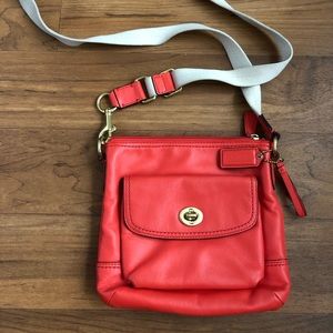 Coach tangerine small crossbody